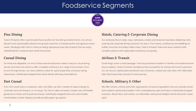 Foodservice Segments